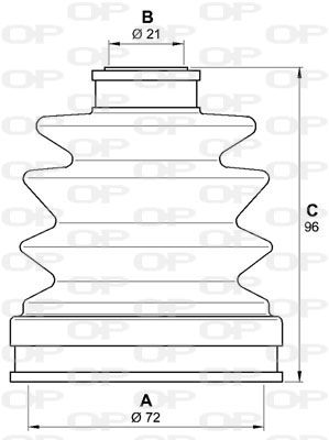 OPEN PARTS Комплект пылника, приводной вал SJK7177.00